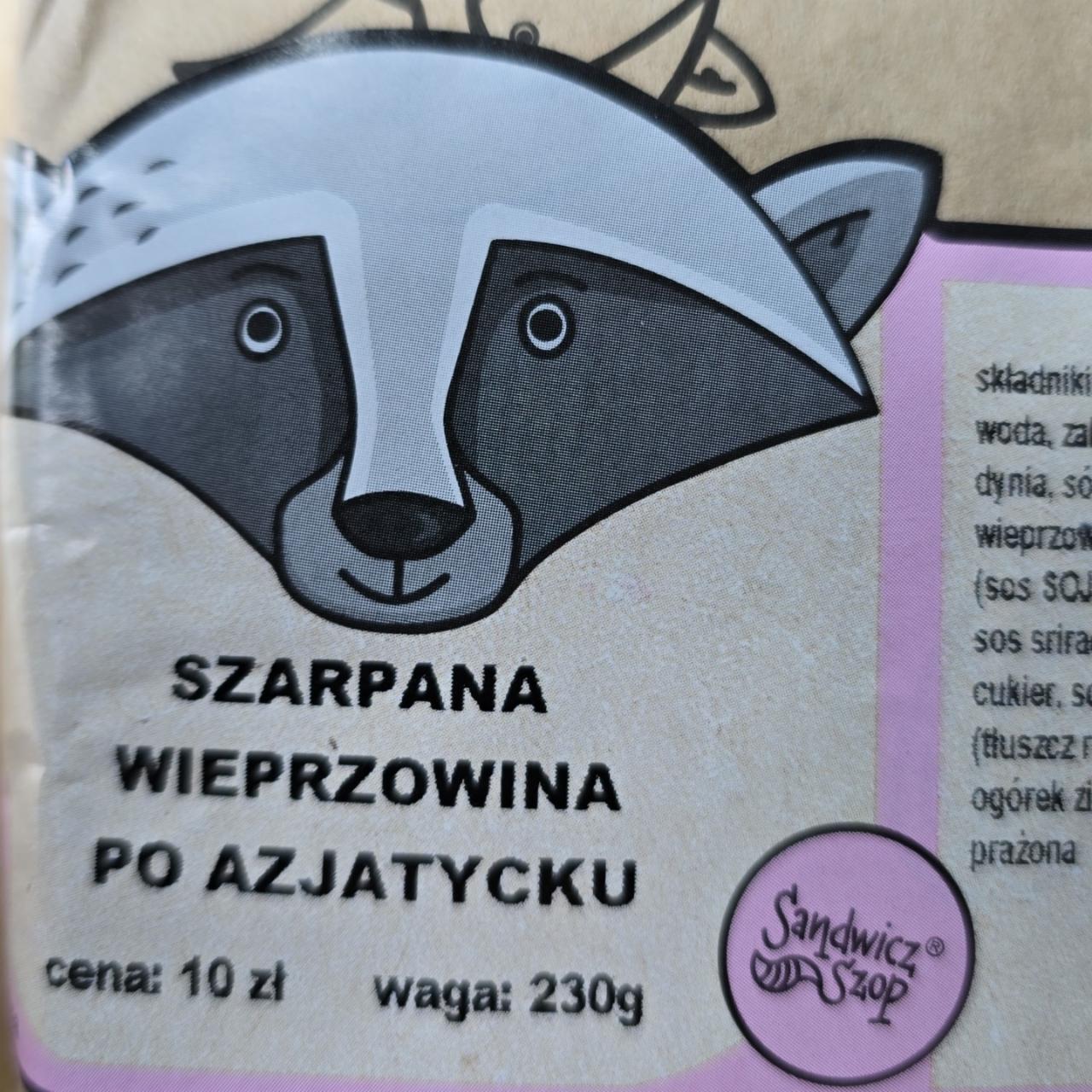 Zdjęcia - Szarpana wieprzowina po azjatycku Sandwicz Szop