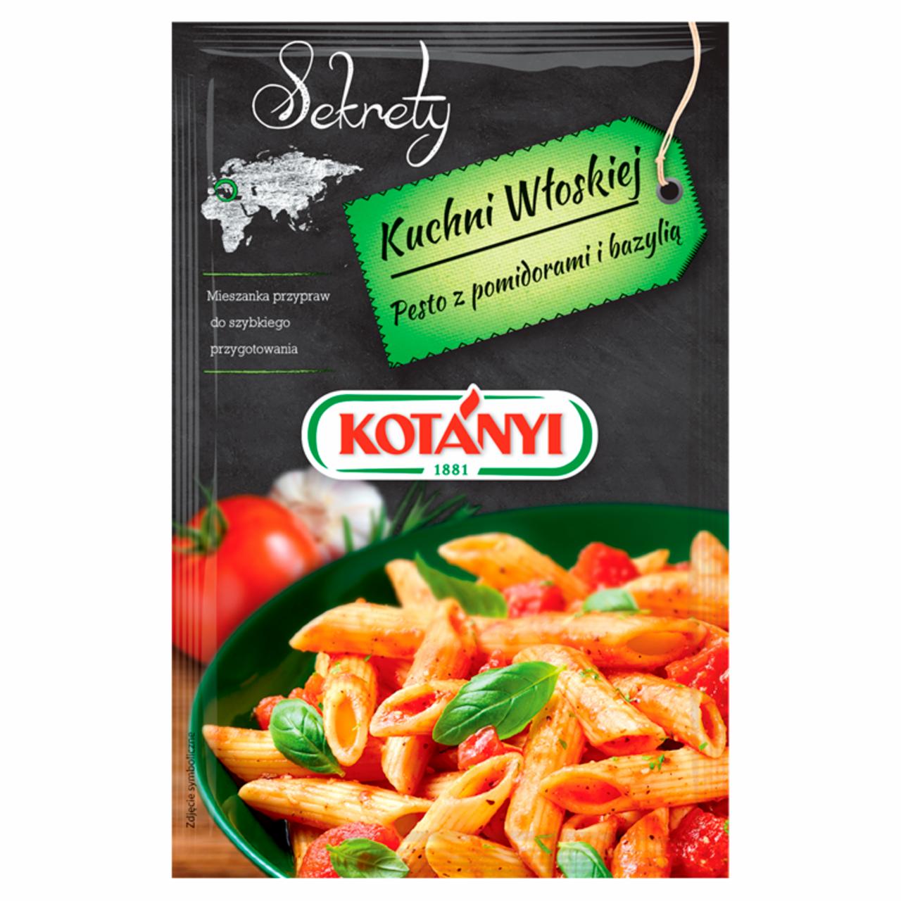 Zdjęcia - Kotányi Sekrety Kuchni Włoskiej Pesto z pomidorami i bazylią Mieszanka przypraw 20 g