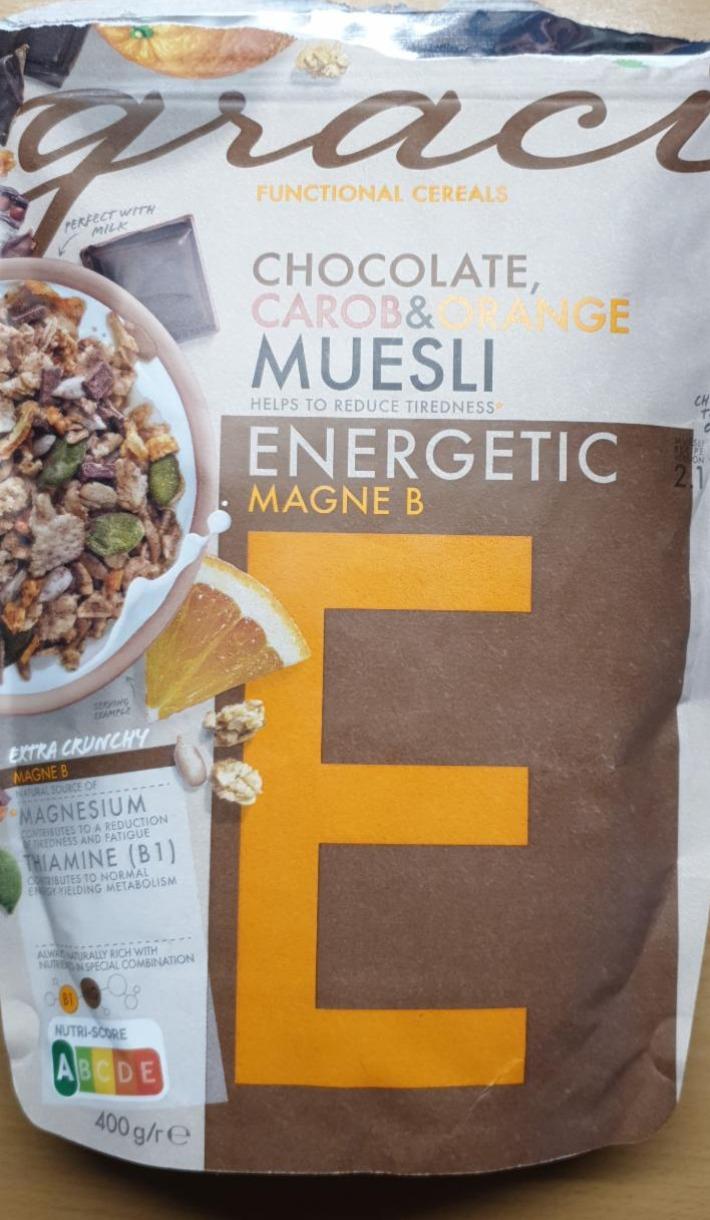 Zdjęcia - Muesli energetic chocolate carob & orange Graci