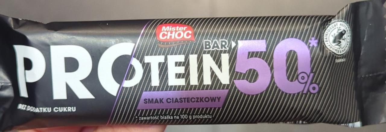 Zdjęcia - Baton protein 50% smak ciasteczkowy Mister Choc