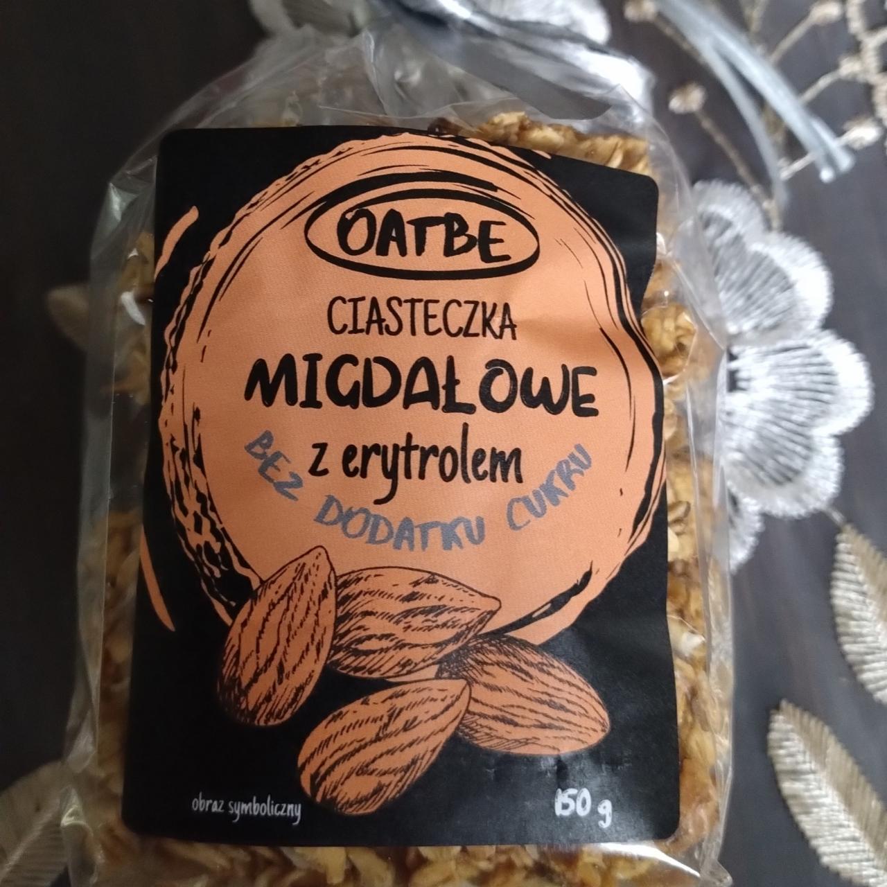 Zdjęcia - Ciasteczka migdałowe z erytrolem Oatbe