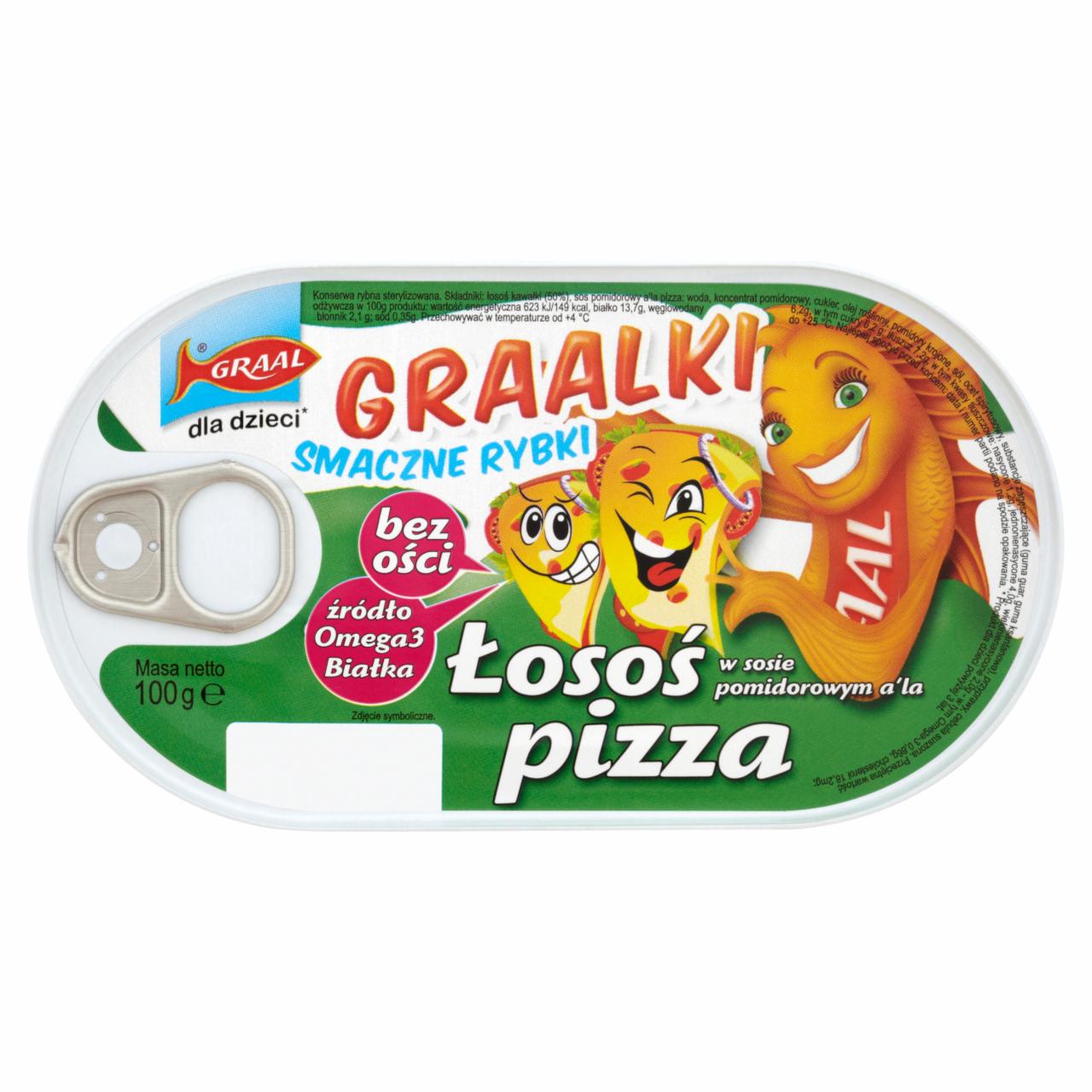 Zdjęcia - GRAAL Graalki Smaczne rybki Łosoś w sosie pomidorowym a'la pizza 100 g