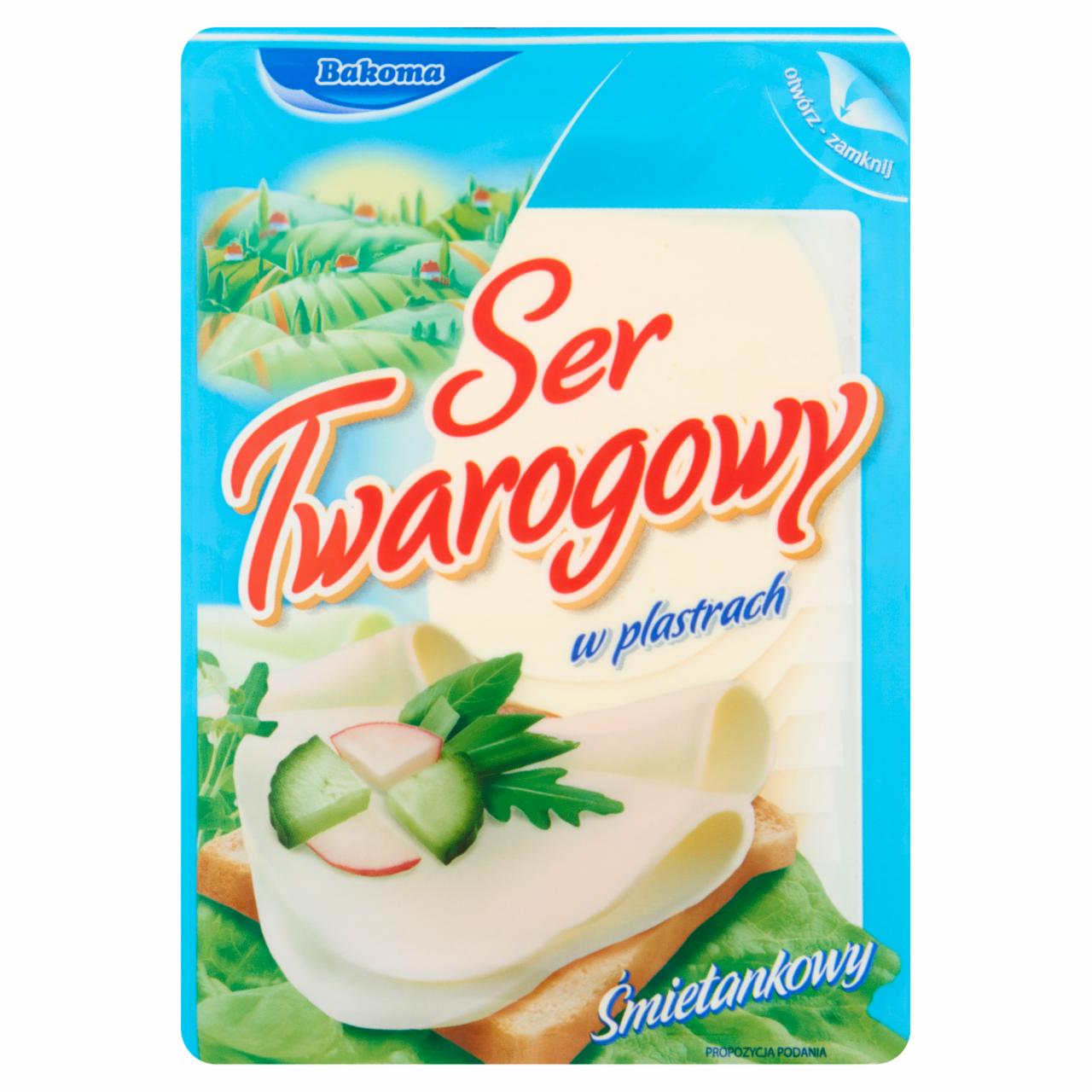 Zdjęcia - Bakoma Ser twarogowy w plastrach 150 g