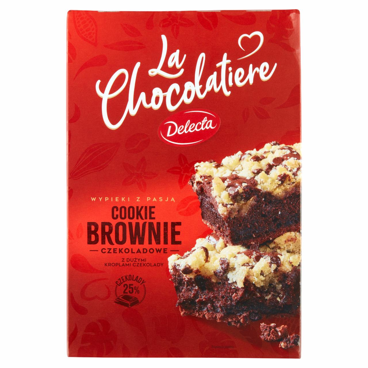 Zdjęcia - Delecta La Chocolatiere Cookie Brownie czekoladowe mieszanka do wypieku ciasta 508 g