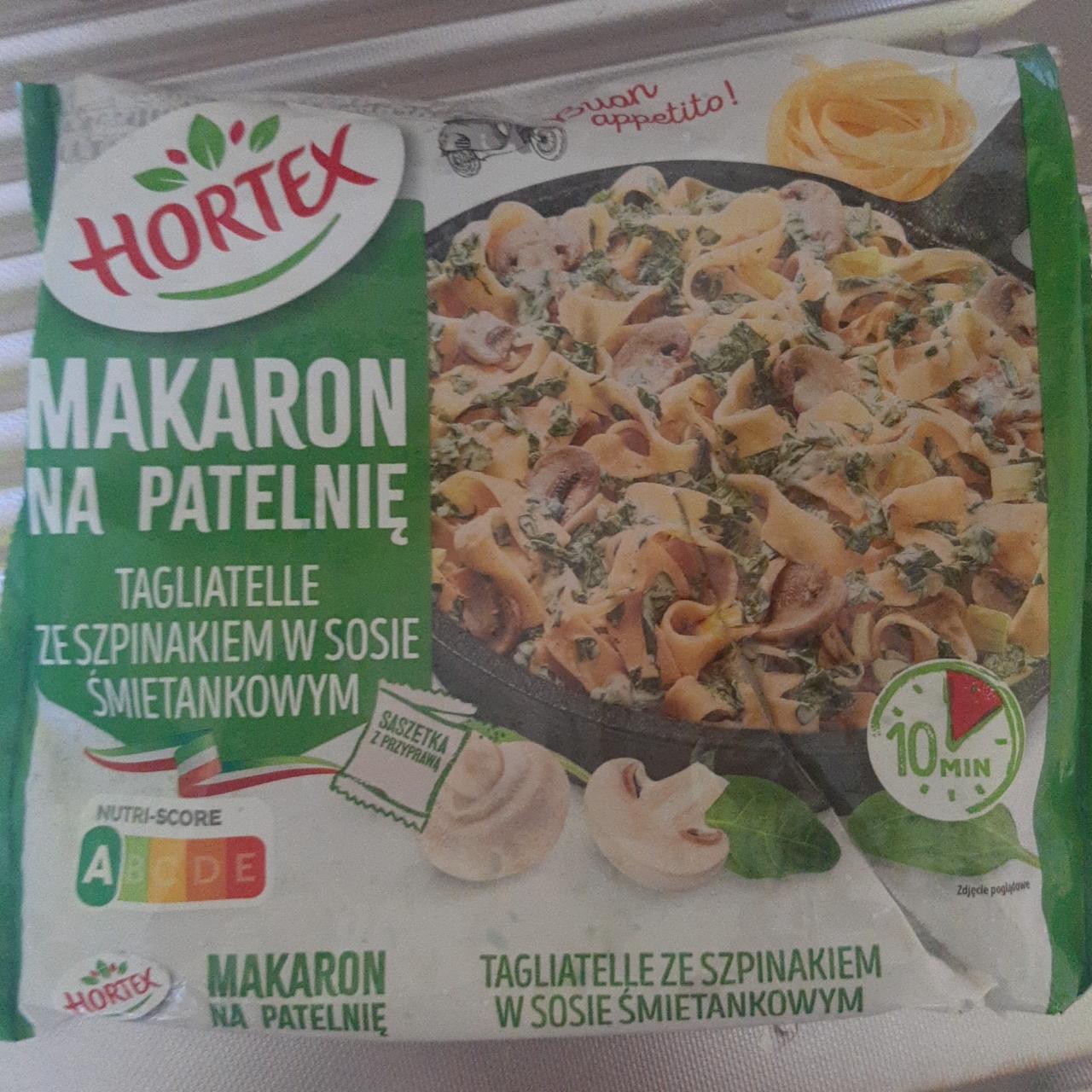 Zdjęcia - Makaron na patelnię Tagliatelle z sosem szpinakowym Hortex