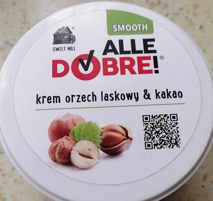 Zdjęcia - Alle Dobre! Smooth Krem orzech laskowy & kakao 250 g