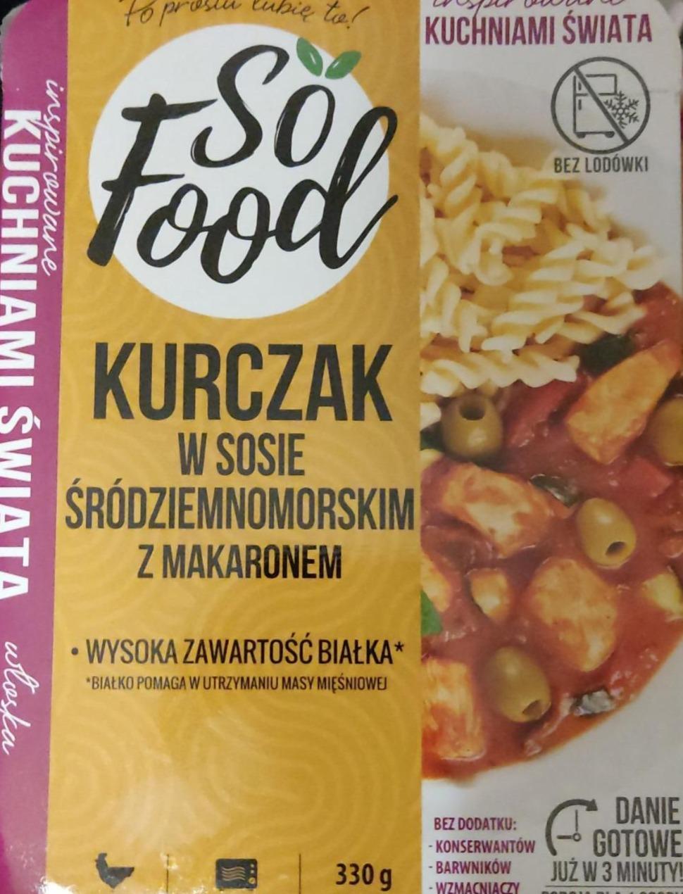 Zdjęcia - Inspirowane Kuchniami Świata Kurczak w sosie śródziemnomorskim z makaronem 330 g So Food