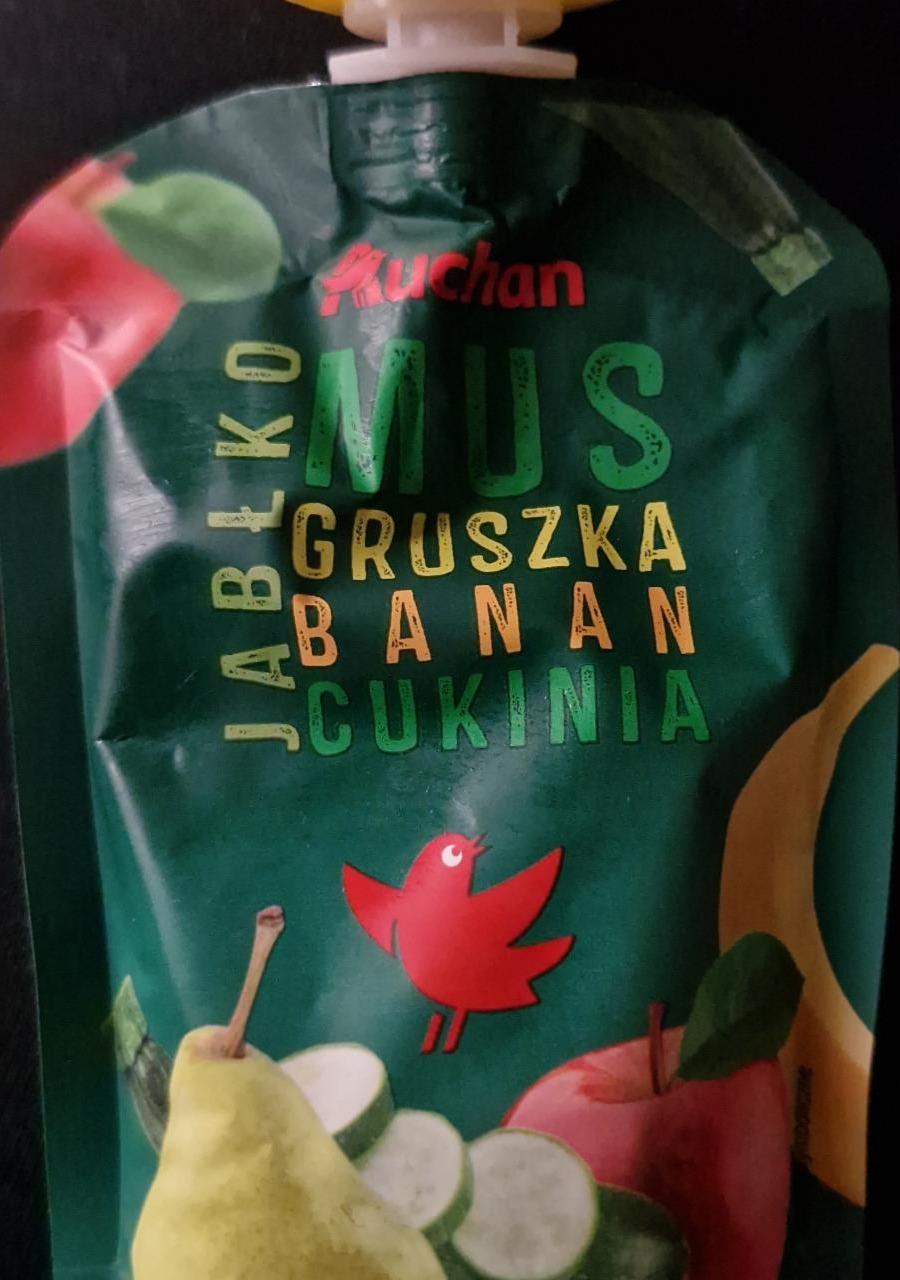 Zdjęcia - Mus gruszka banan cukinia jabłko Auchan