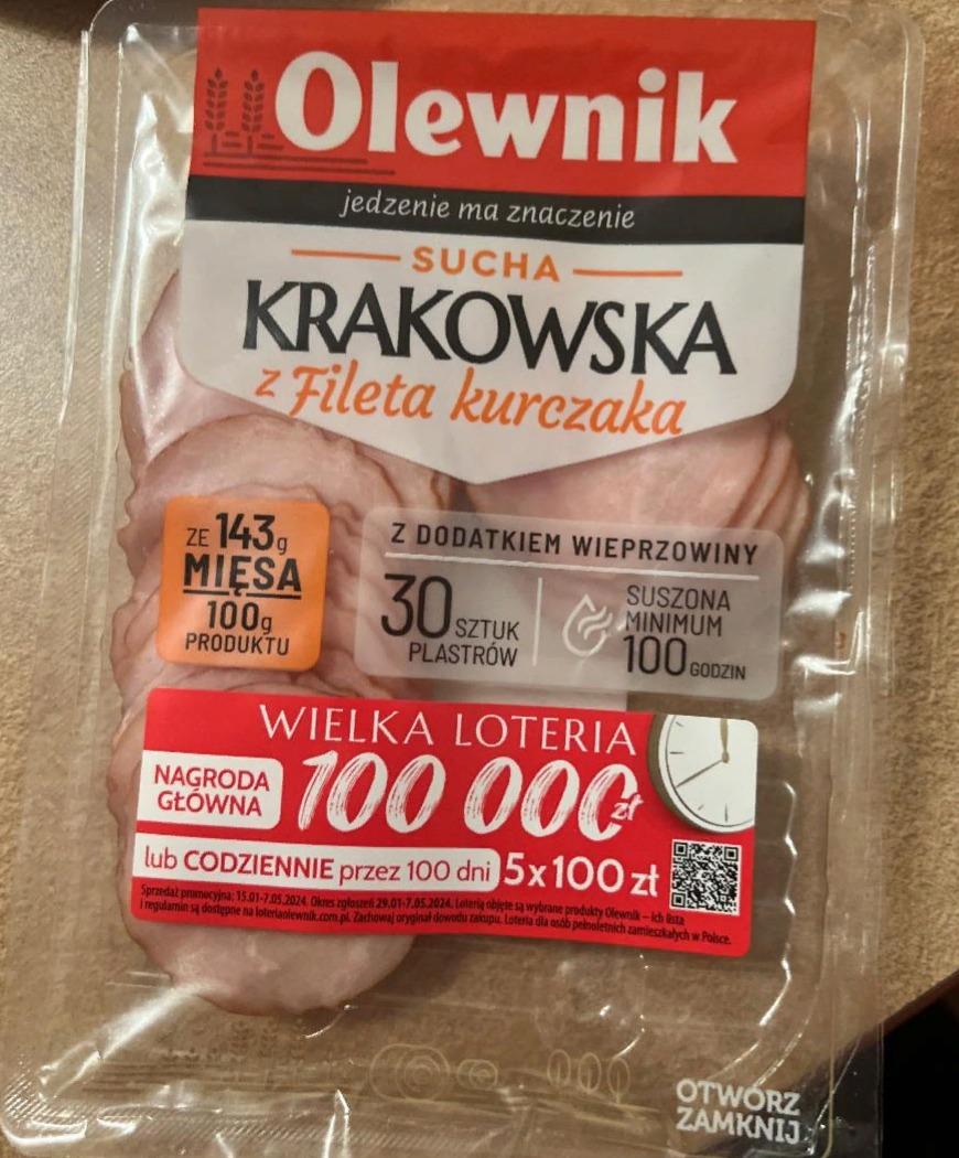 Zdjęcia - Olewnik Sucha krakowska z filetem kurczaka 255 g