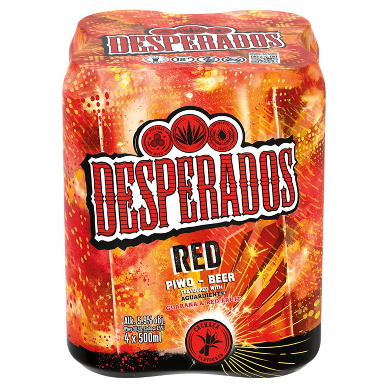 Zdjęcia - Desperados Red Piwo aromatyzowane 4 x 500 ml