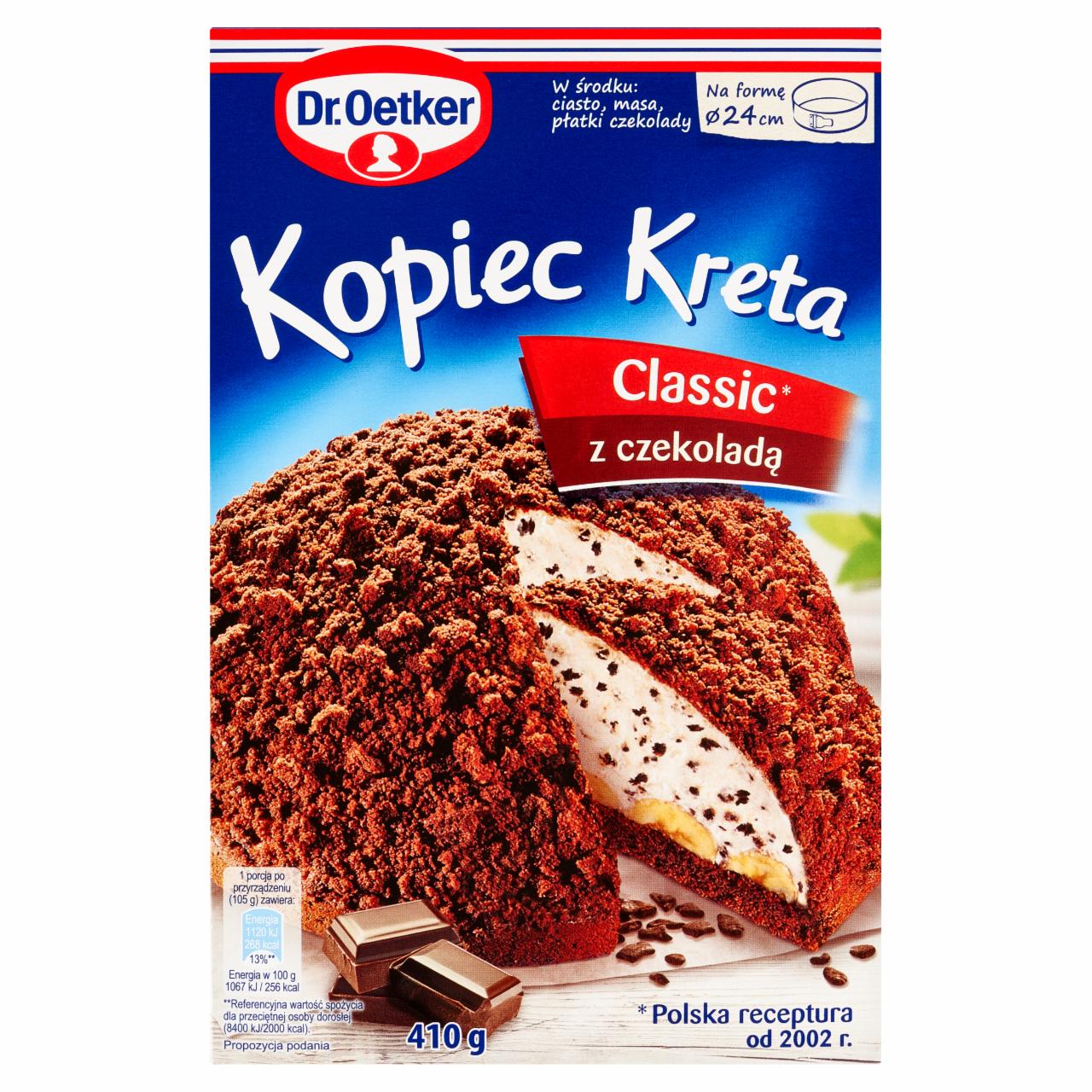 Zdjęcia - Dr. Oetker Ciasto Kopiec Kreta z czekoladą 410 g