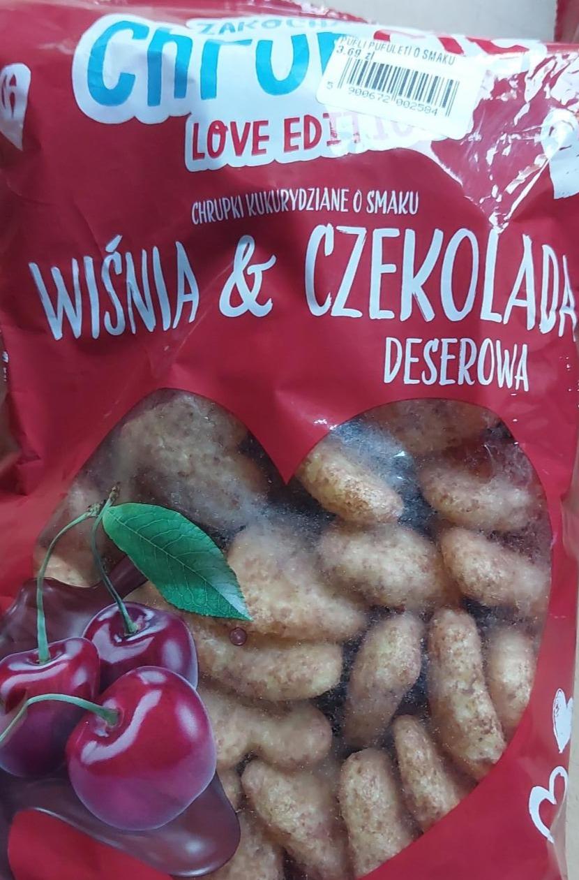 Zdjęcia - Chrupki o smaku wiśnia czekolada deserowa Zakochane chrupcie