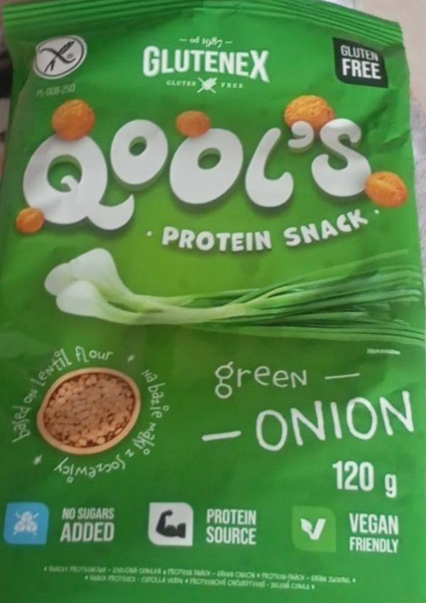 Zdjęcia - Qool’s protein snack green onion Glutenex