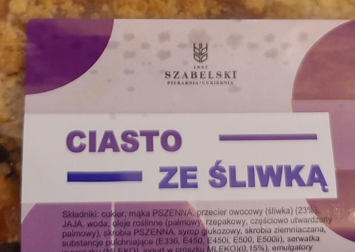 Zdjęcia - Ciasto że śliwką Szabelski