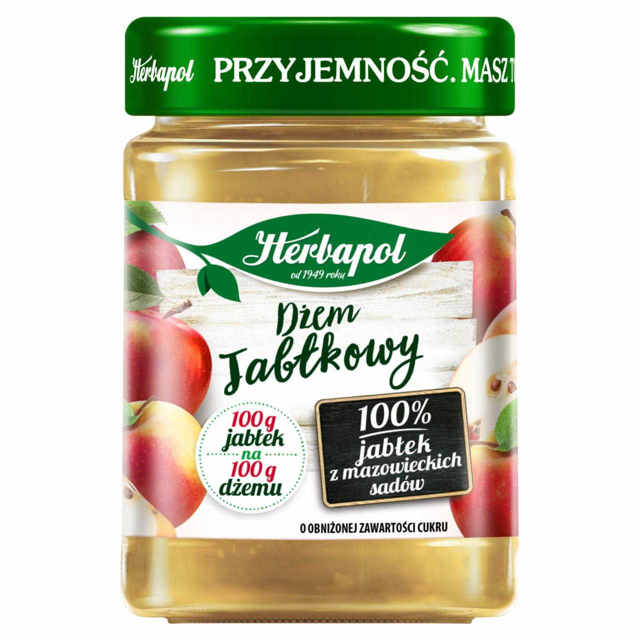 Zdjęcia - Herbapol Dżem jabłkowy o obniżonej zawartości cukru 280 g