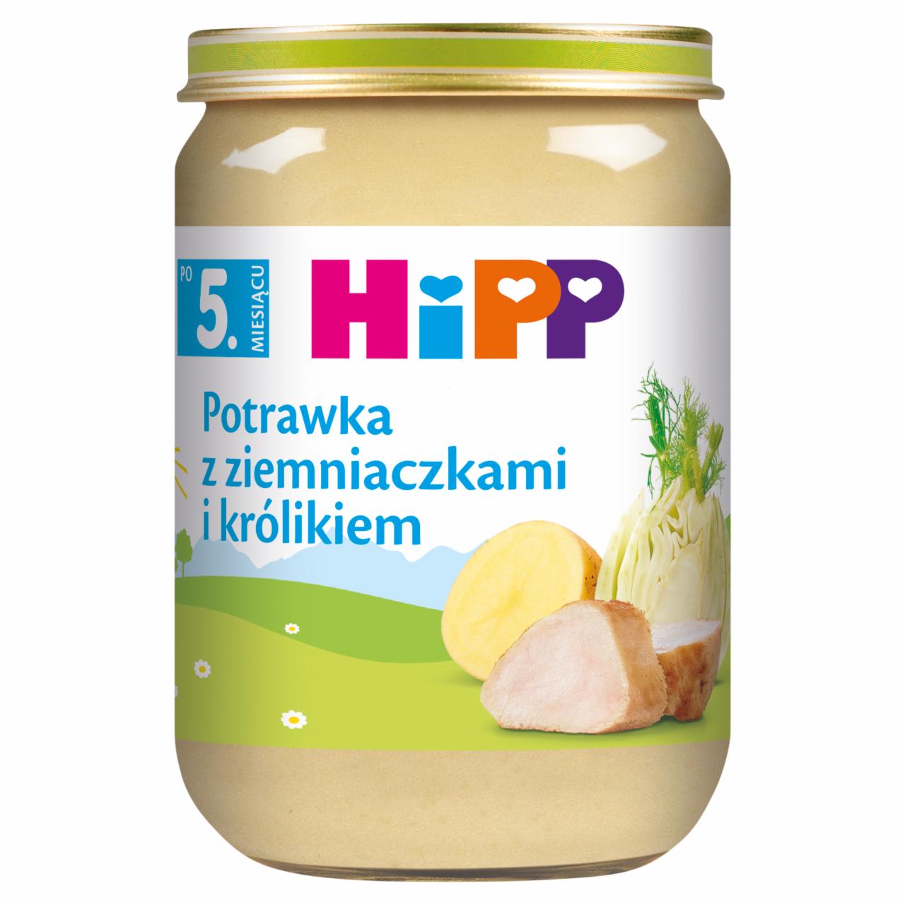 Zdjęcia - HiPP Potrawka z ziemniaczkami i królikiem po 5. miesiącu 190 g