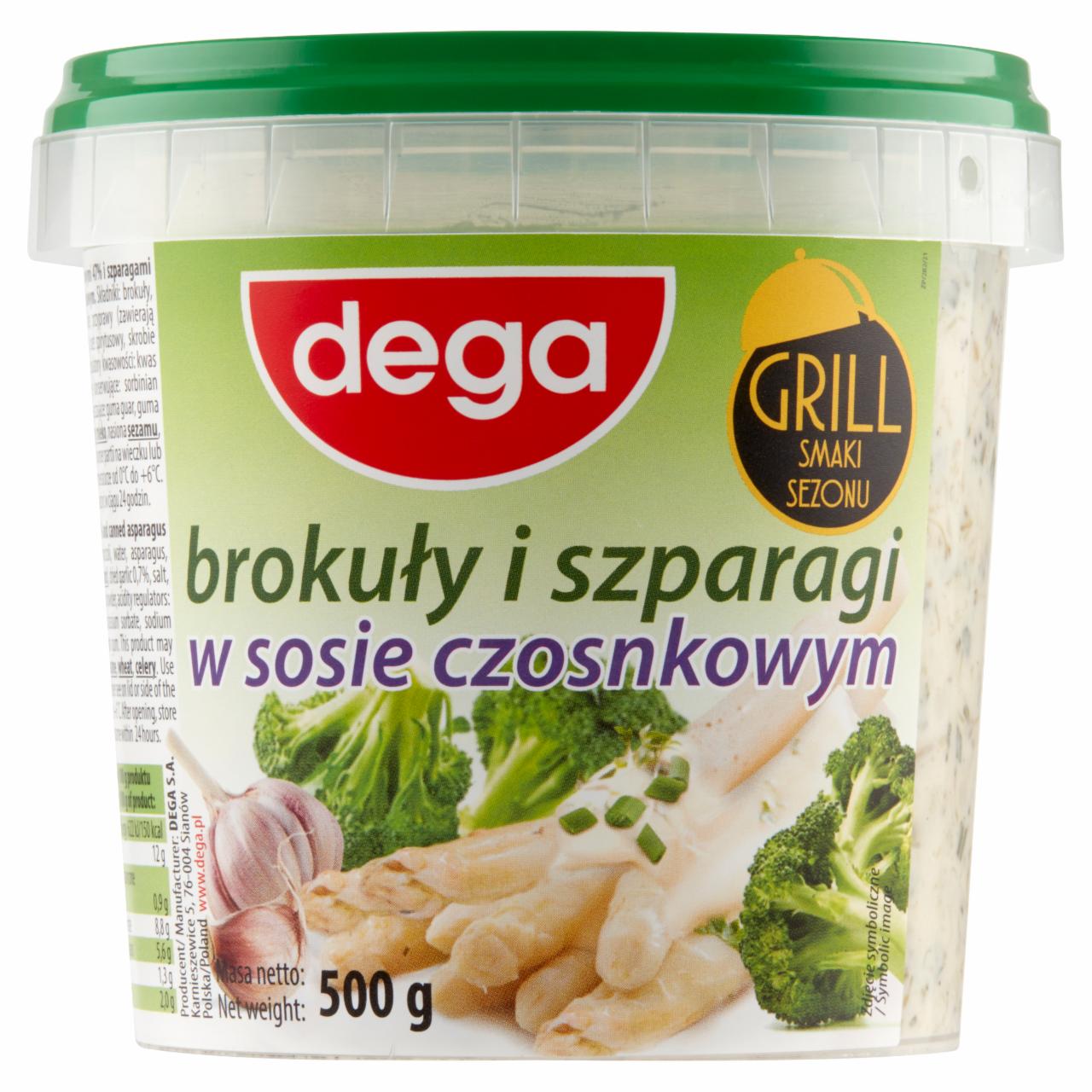 Zdjęcia - Dega Brokuły i szparagi w sosie czosnkowym 500 g