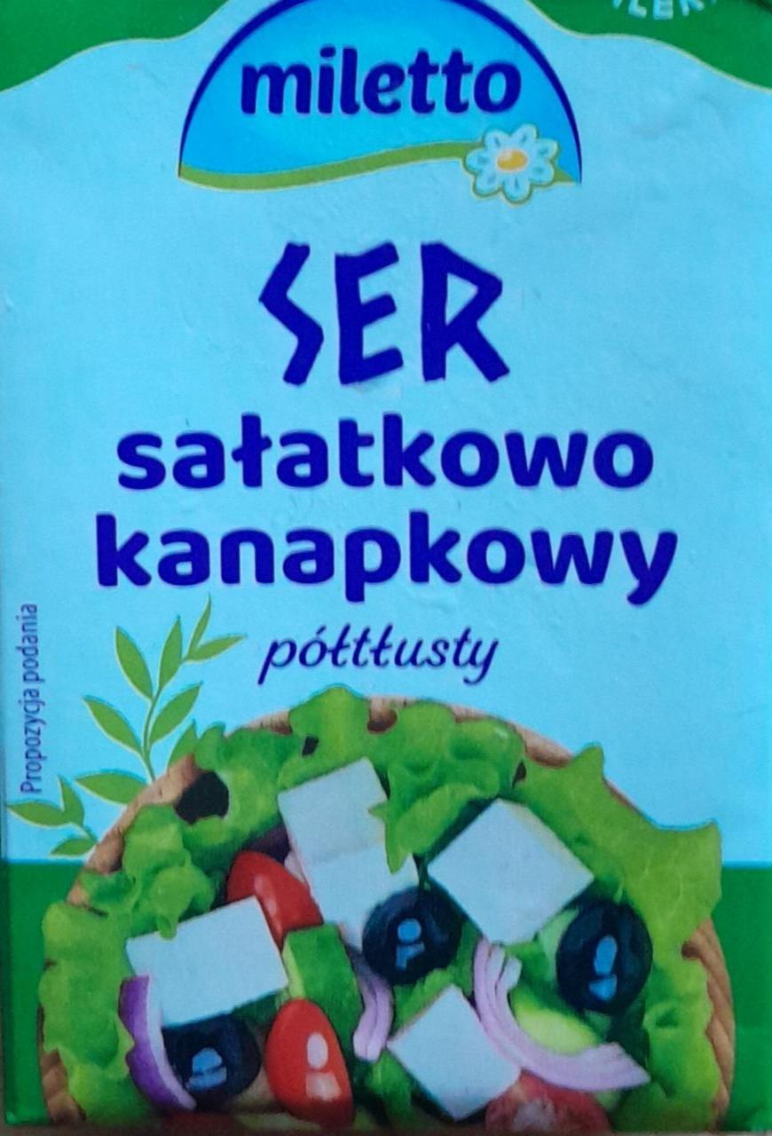 Zdjęcia - Ser sałatkowo kanapkowy półtłusty Miletto