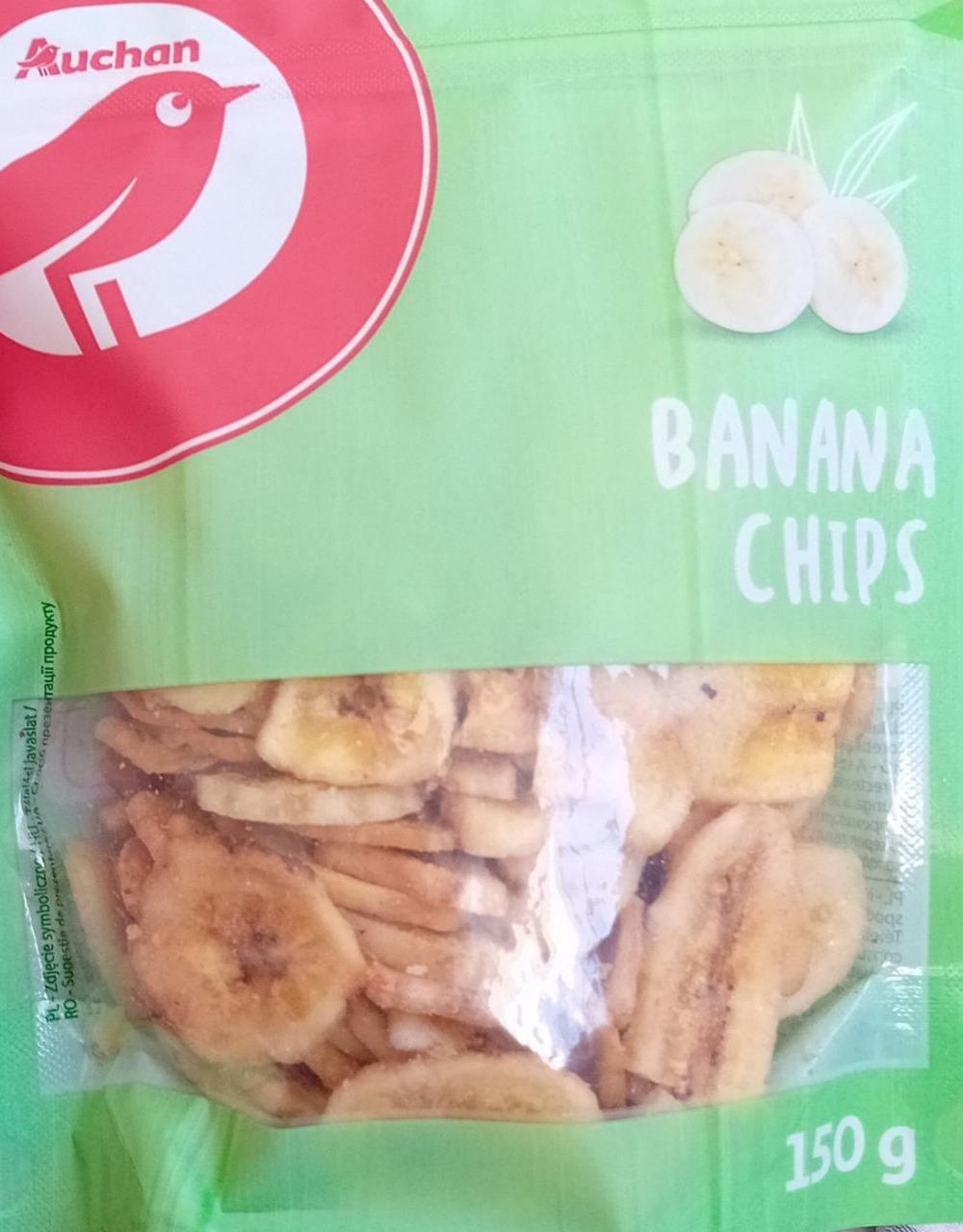 Zdjęcia - Banana chips Auchan