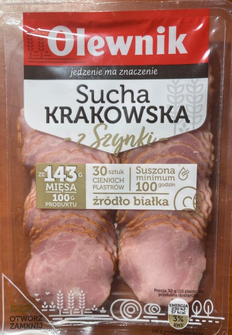 Zdjęcia - Krakus Kiełbasa krakowska sucha z szynki 80 g (2 x 40 g)