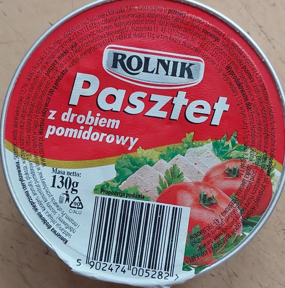 Zdjęcia - Pasztet z drobiem pomidorowy Rolnik