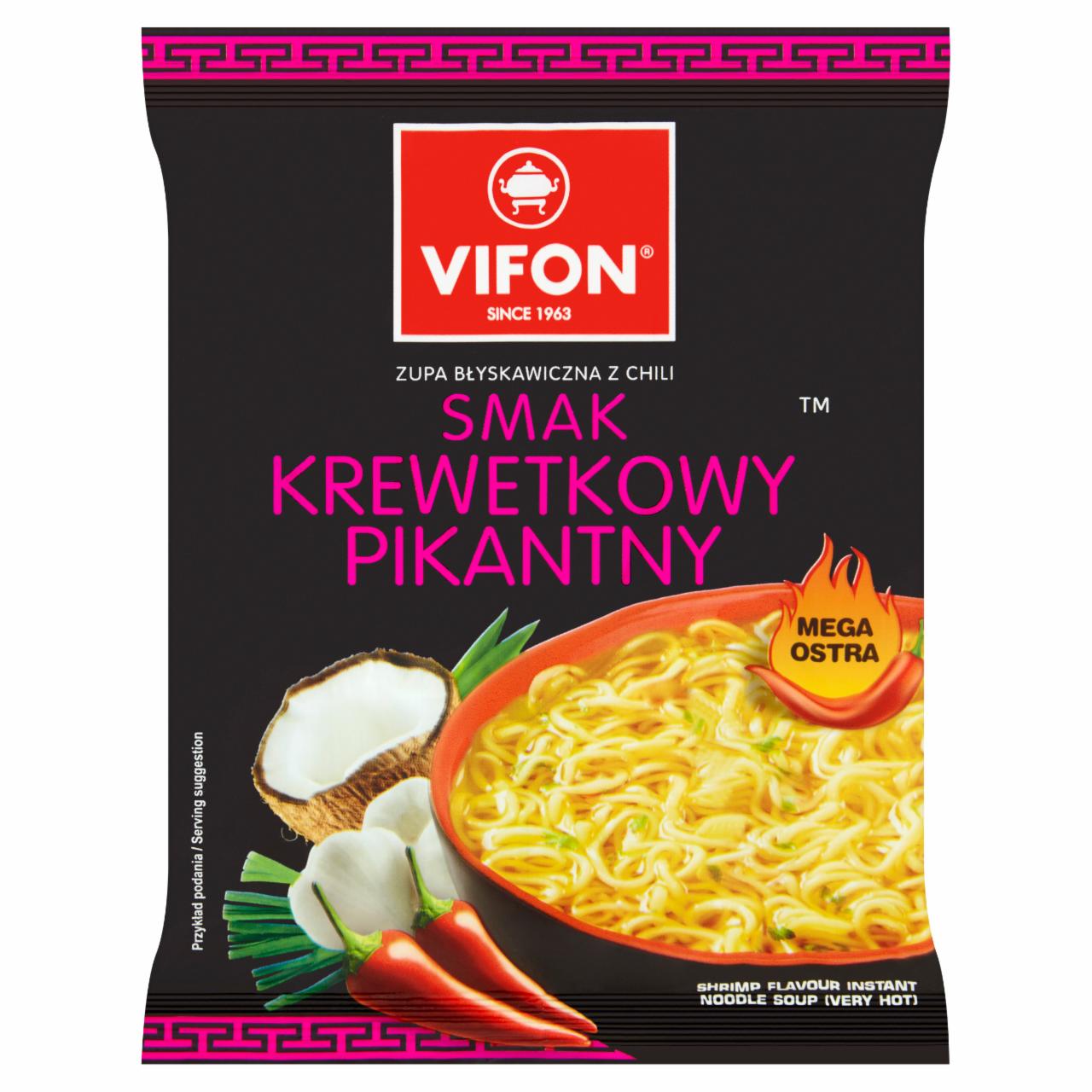 Zdjęcia - Vifon Zupa błyskawiczna smak krewetkowy pikantny 70 g