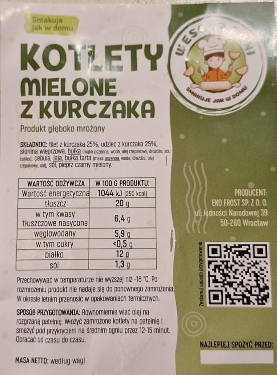 Zdjęcia - Kotlety mielone z kurczaka Wesoła Pani