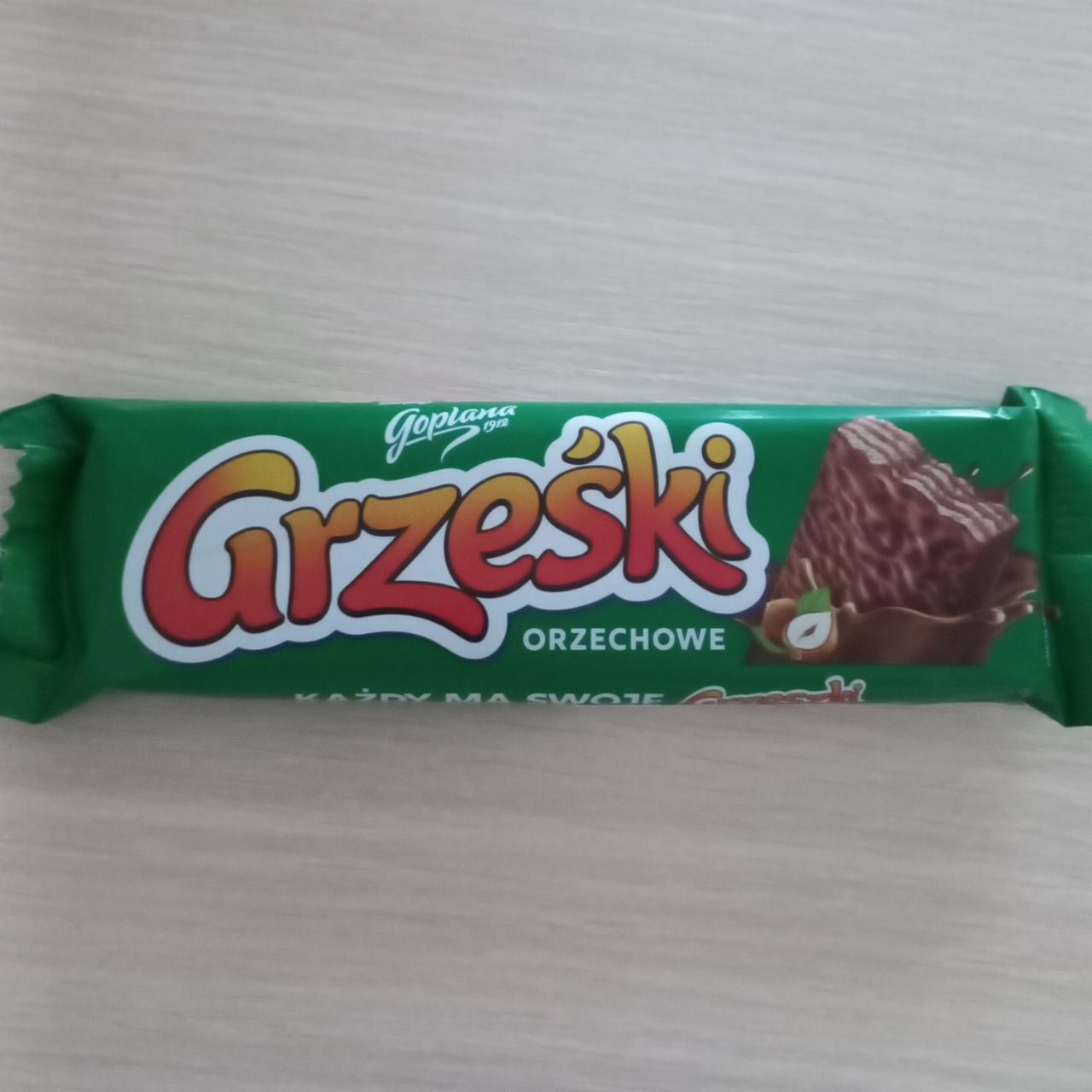 Zdjęcia - Grześki Wafel przekładany kremem orzechowym 36 g