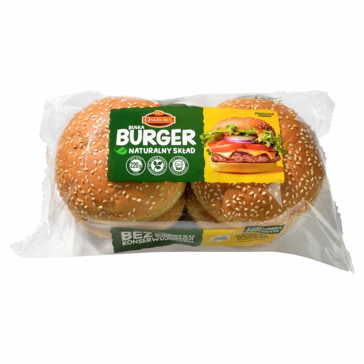 Zdjęcia - Oskroba Bułka burger 220 g (4 x 55 g)