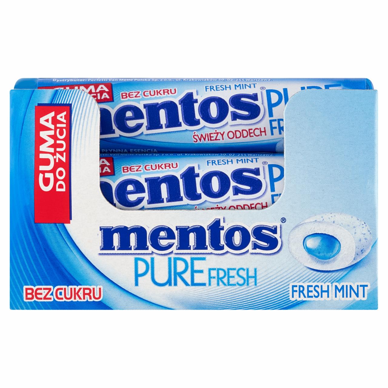 Zdjęcia - Mentos Pure Fresh Fresh Mint Guma do żucia bez cukru 24 x 15,5 g