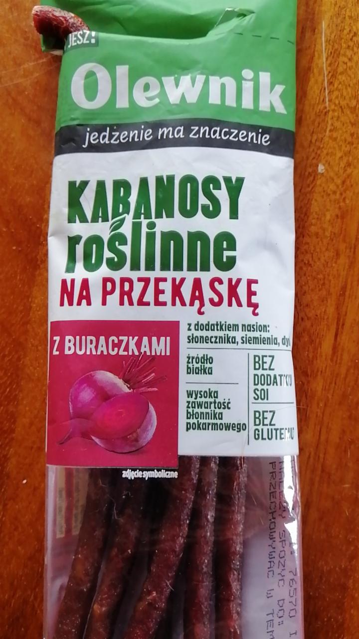 Zdjęcia - Olewnik Kabanosy roślinne na przekąskę z buraczkami 85 g