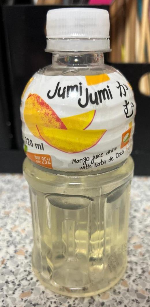 Zdjęcia - Napój mango z kawałkami galaretki kokosowej nata de coco 320 ml Jumi Jumi