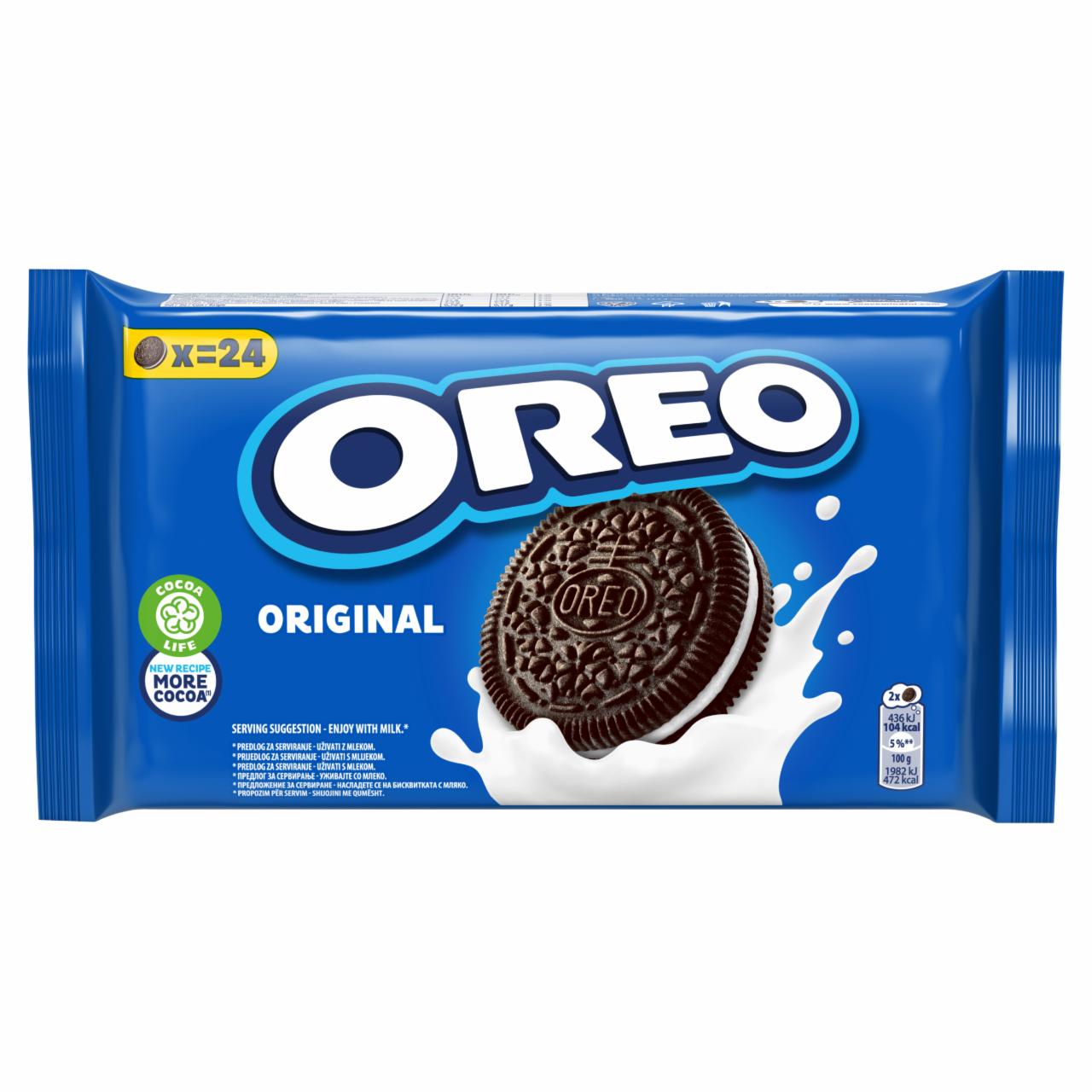 Zdjęcia - Oreo Original Ciastka kakaowe z nadzieniem o smaku waniliowym 264 g (24 sztuki)