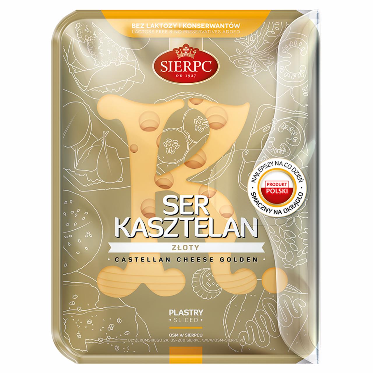 Zdjęcia - Sierpc Ser kasztelan złoty plastry 135 g