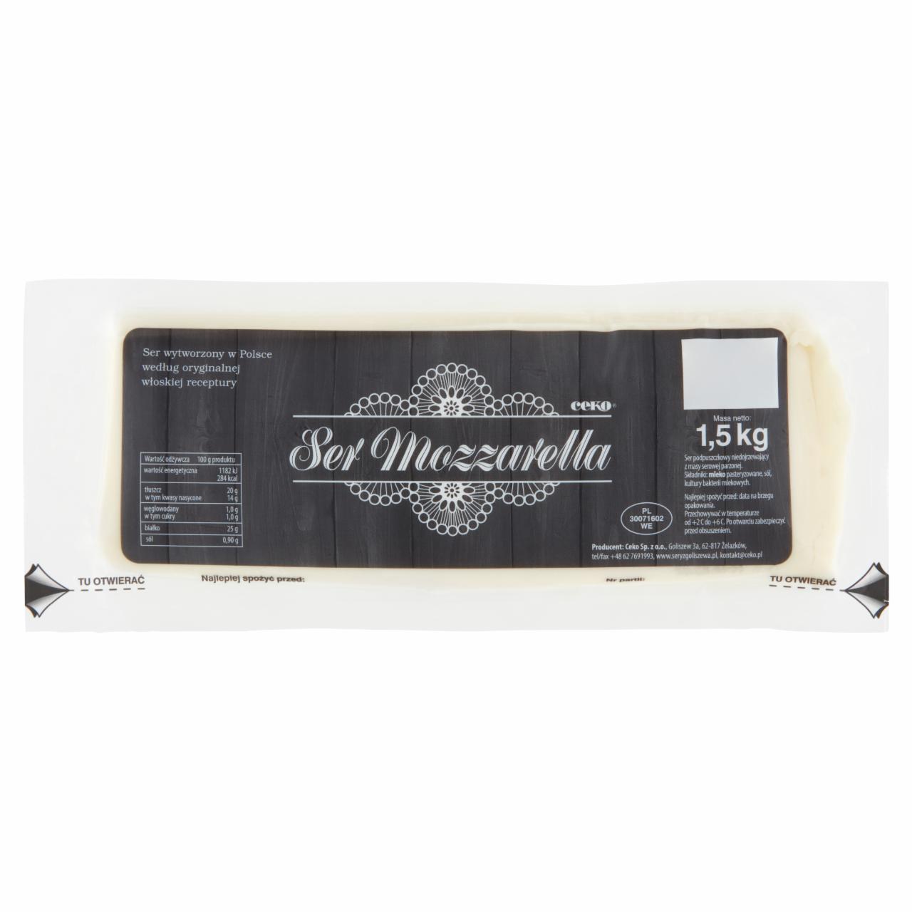 Zdjęcia - Ceko Ser Mozzarella 1,5 kg