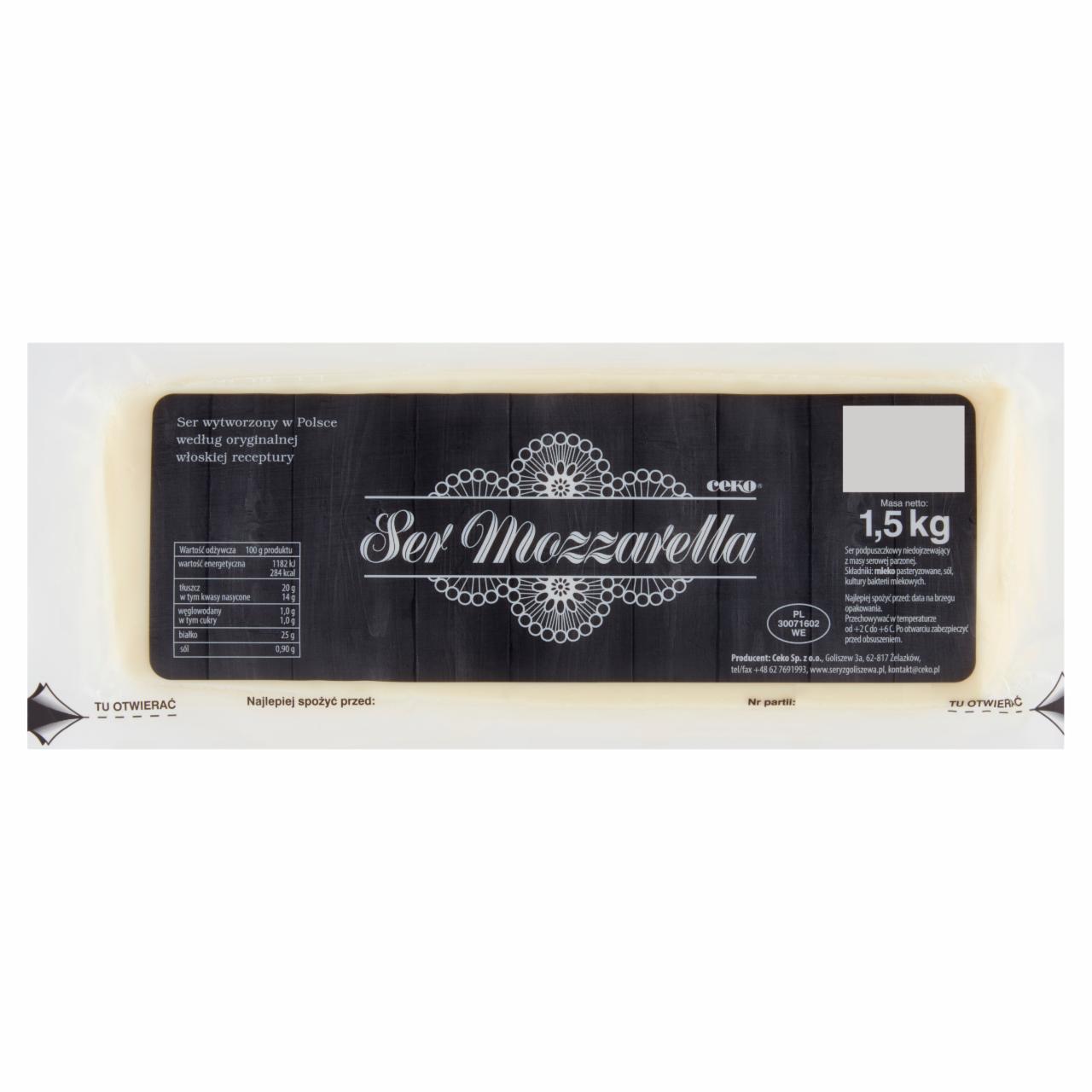 Zdjęcia - Ceko Ser Mozzarella 1,5 kg