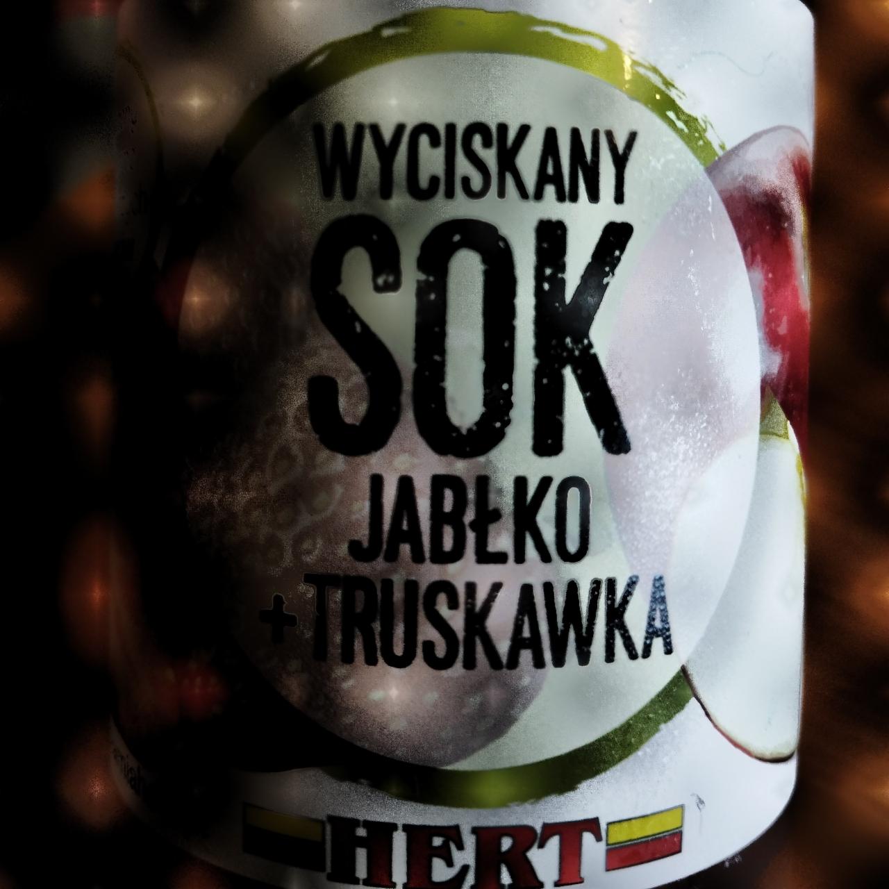 Zdjęcia - Sok wyciskany jabłko+truskawka Hert