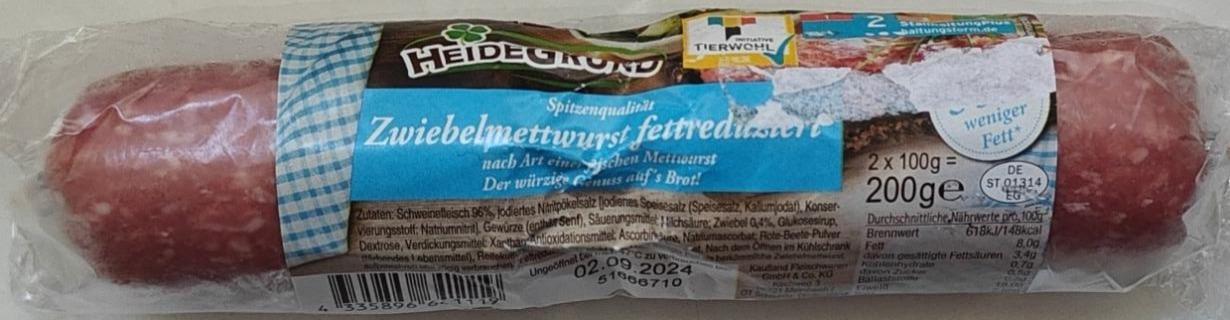 Zdjęcia - Zwiebelmettwurst fettreduziert Heidegrund