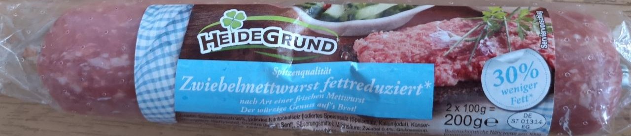 Zdjęcia - Zwiebelmettwurst fettreduziert Heidegrund