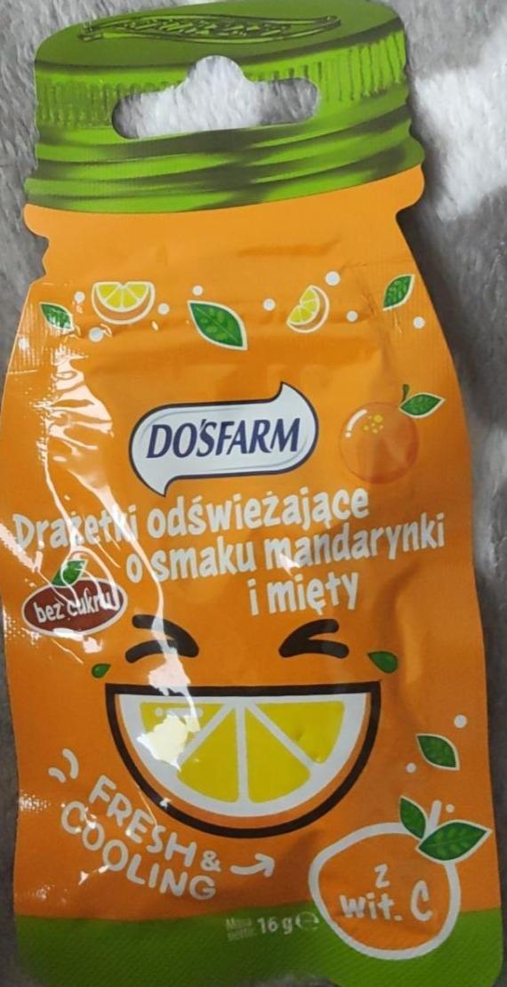 Zdjęcia - Drażetki odświeżające o smaku mandarynki i mięty DOSFARM