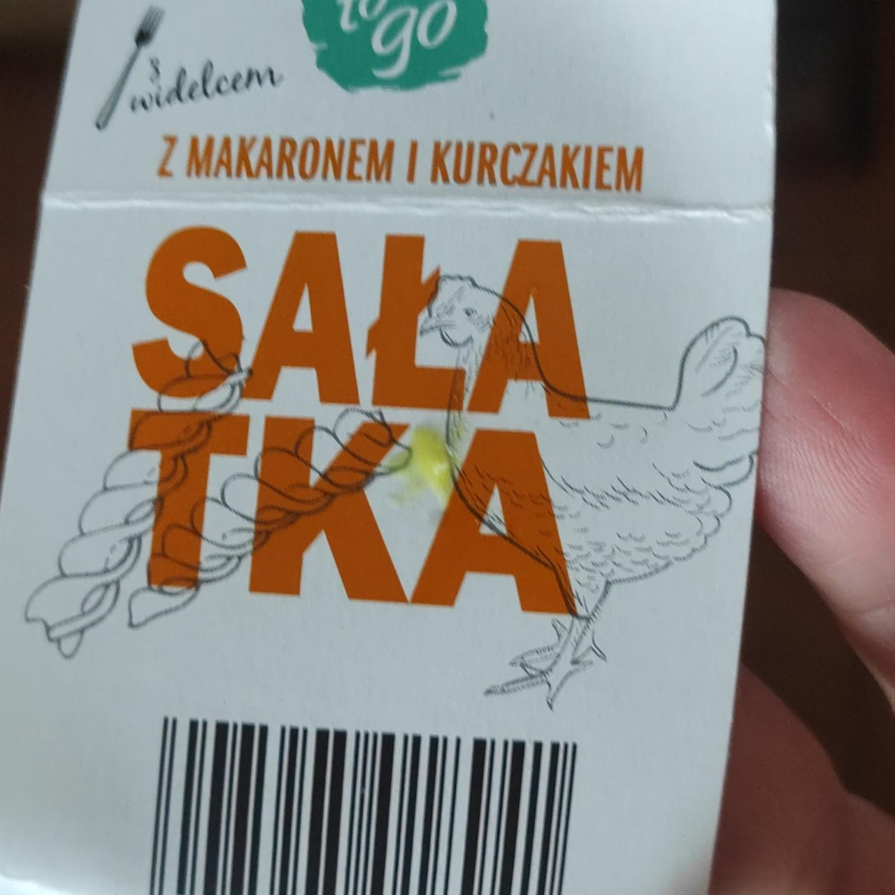 Zdjęcia - Sałatka z makaronem i kurczakiem K-to go