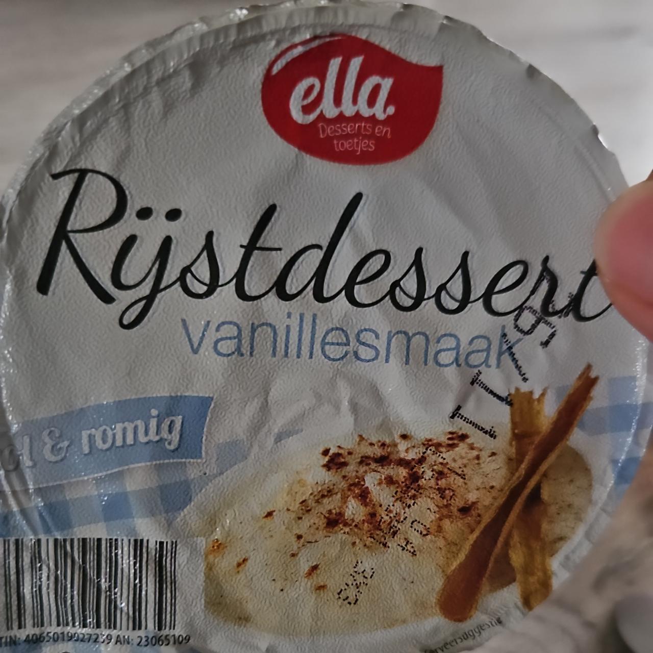 Zdjęcia - Rijstdessert vanillesmaak Ella