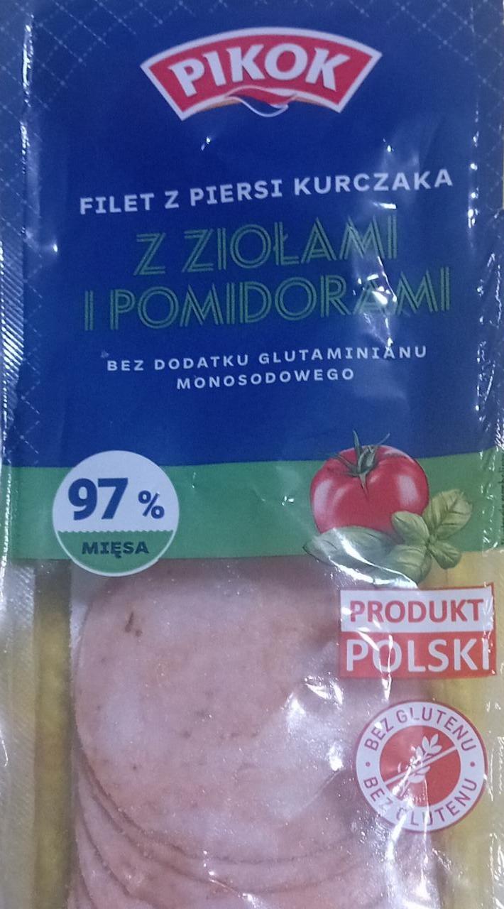 Zdjęcia - Filet z piersi kurczaka z ziołami i pomidorami 97% mięsa Pikok