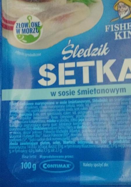 Zdjęcia - Śledzik setka w sosie śmietanowym Fisher King