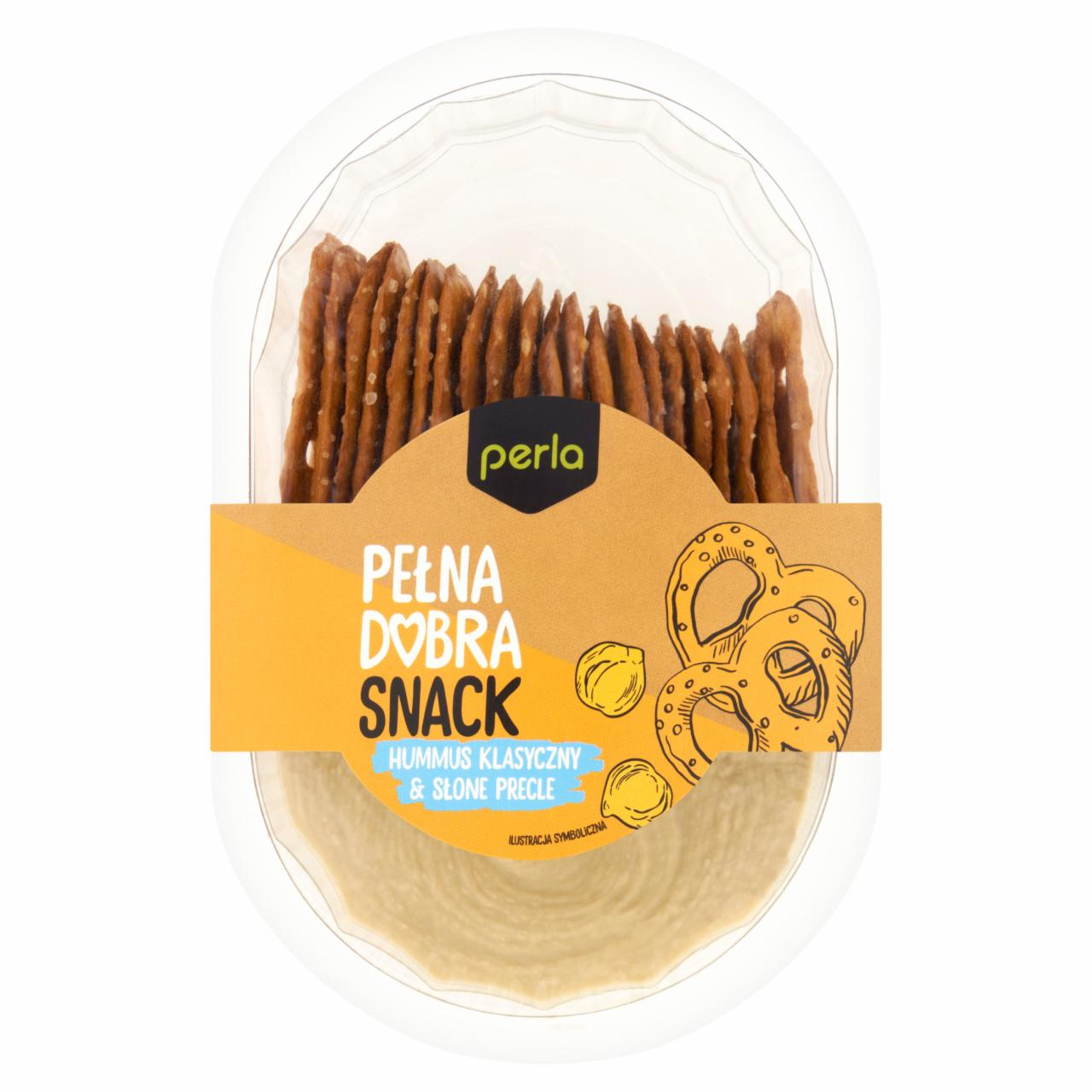 Zdjęcia - Perla Snack Hummus klasyczny & słone precle 140 g