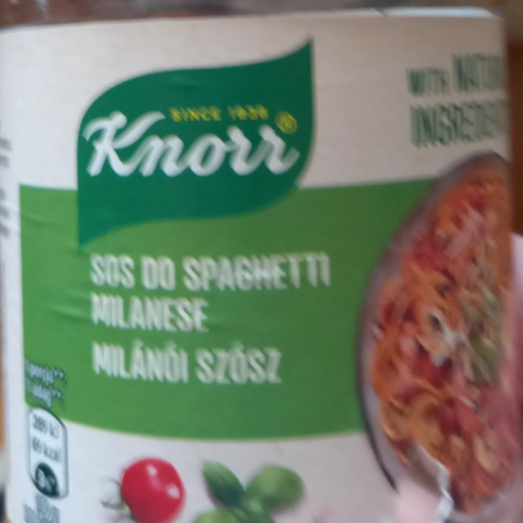 Zdjęcia - Sos do spaghetti Milanese Knorr