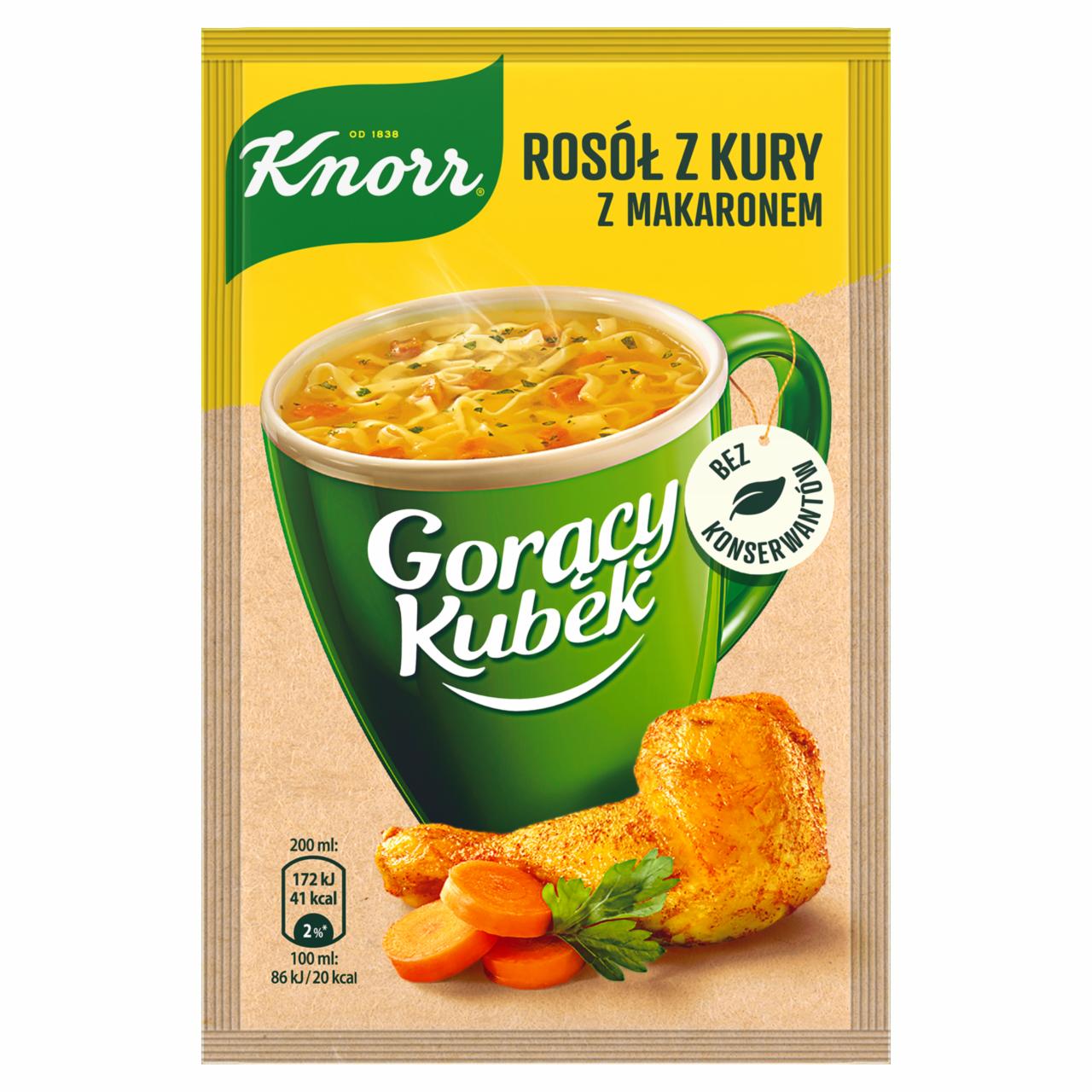 Zdjęcia - Knorr Gorący Kubek Rosół z kury z makaronem 12 g