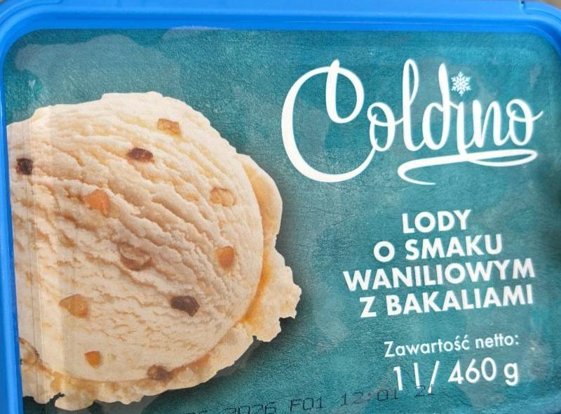 Zdjęcia - Coldino lody o smaku waniliowym z bakaliami