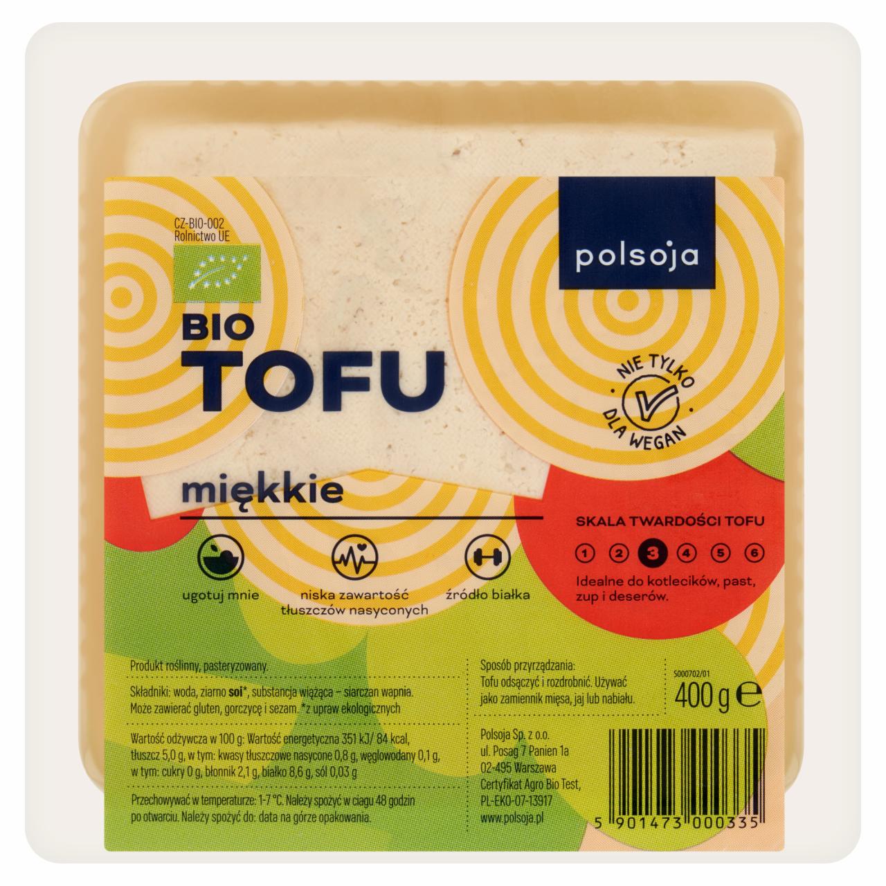 Zdjęcia - Polsoja Bio tofu miękkie 400 g