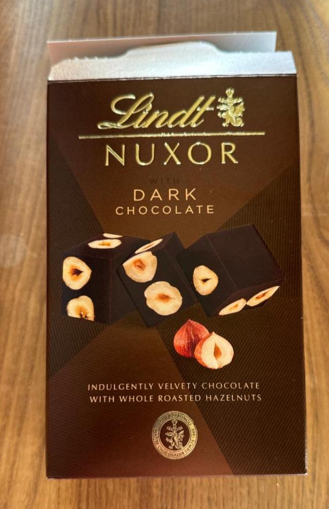 Zdjęcia - Lindt Nuxor Praliny z czekolady ciemnej Gianduja z całymi orzechami laskowymi 150 g